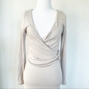 Zara Collection Faux Wrap Body Con Dress